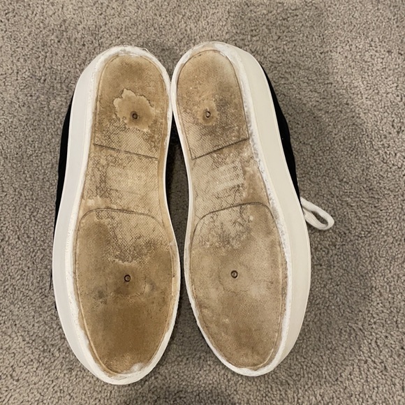 Forever 21 black and white canvas platform shoes. Size 8 in women’s - Picture 6 of 7